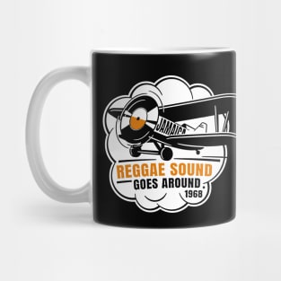 vinyl plane for black garment Mug